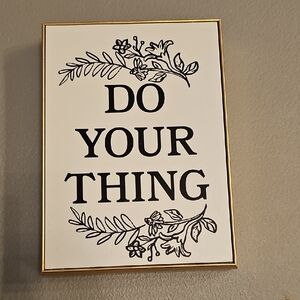 Gold and Black Inspirational Wall Art